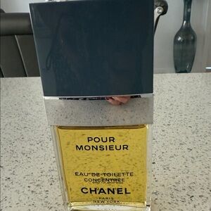 CHANEL Pour Monsieur Eau de Toilette with Silver Gray Cap 2.5